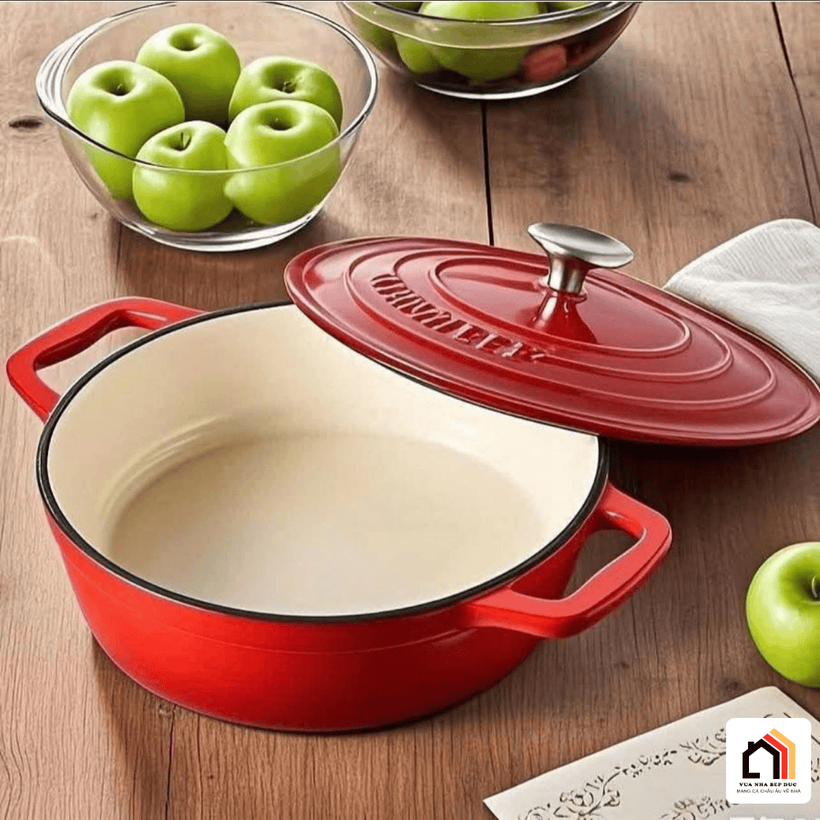 Nồi Gang Tráng Men Happiness Size 23cm tại Vua Nhà Bếp Đức 02