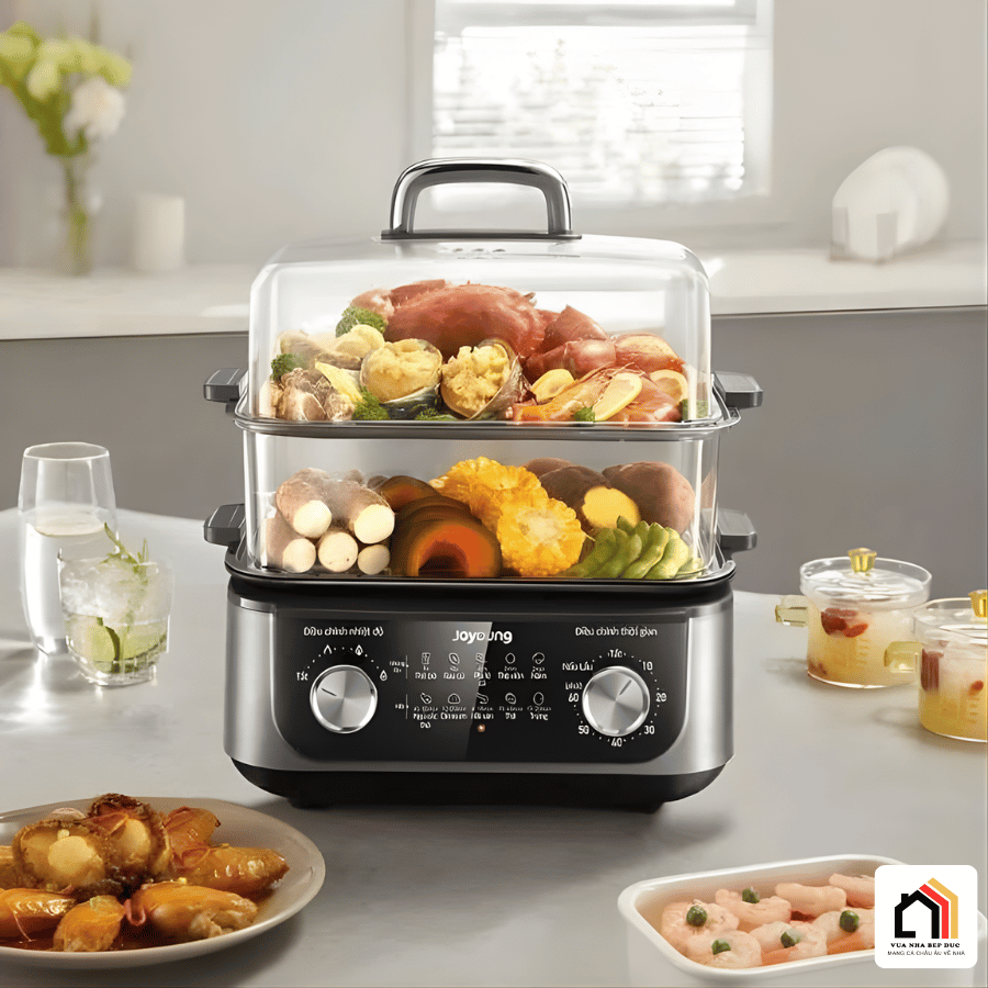 Nồi Lẩu Hấp Điện Joyoung JFS-556 - Đa năng tại Vua Nhà Bếp Đức 06