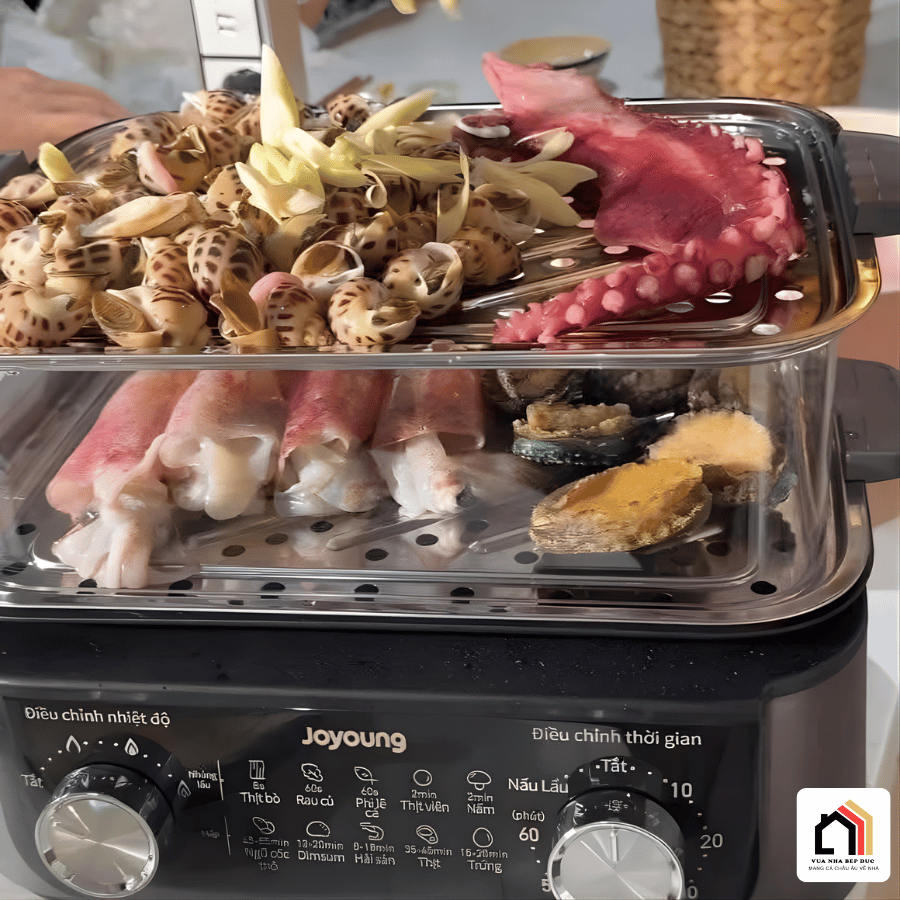 Nồi Lẩu Hấp Điện Joyoung JFS-556 - Đa năng tại Vua Nhà Bếp Đức 07