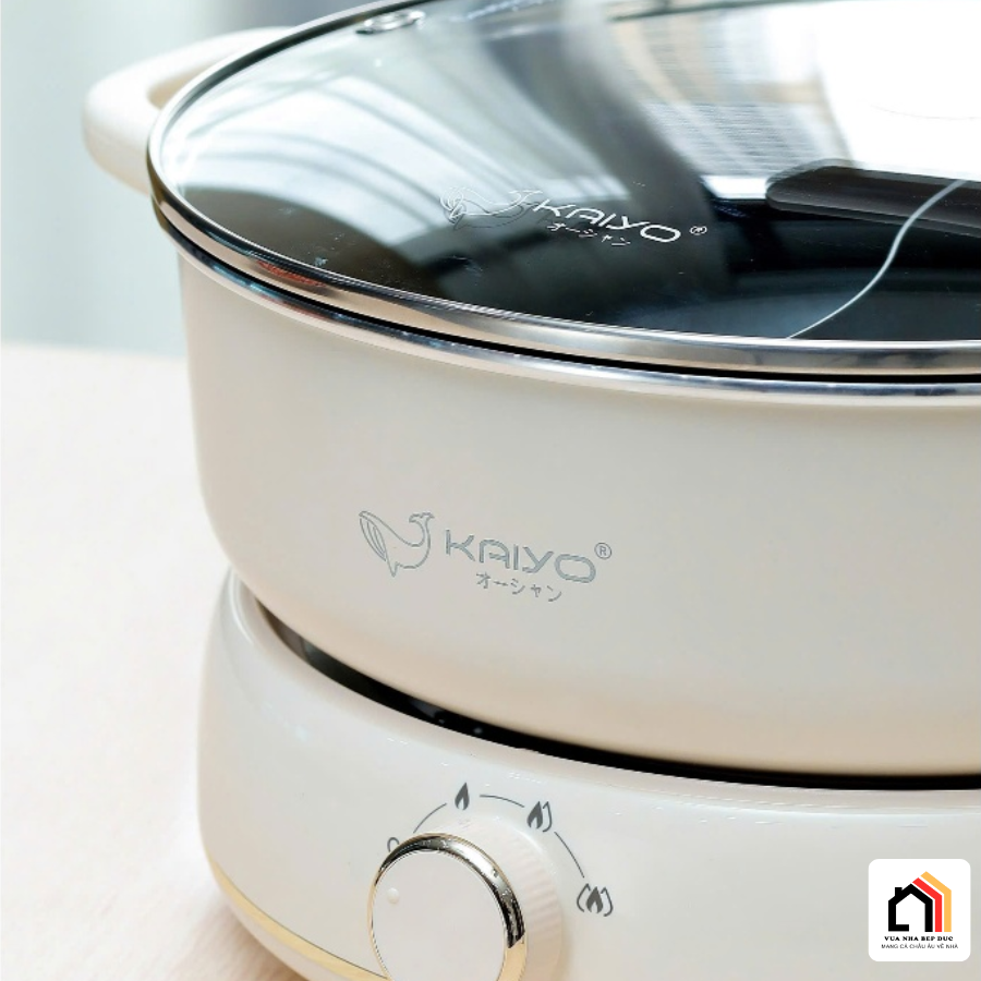 Nồi lẩu điện 2 ngăn Kaiyo size 6L (mã KHP-064) tại Vua Nhà Bếp Đức 03