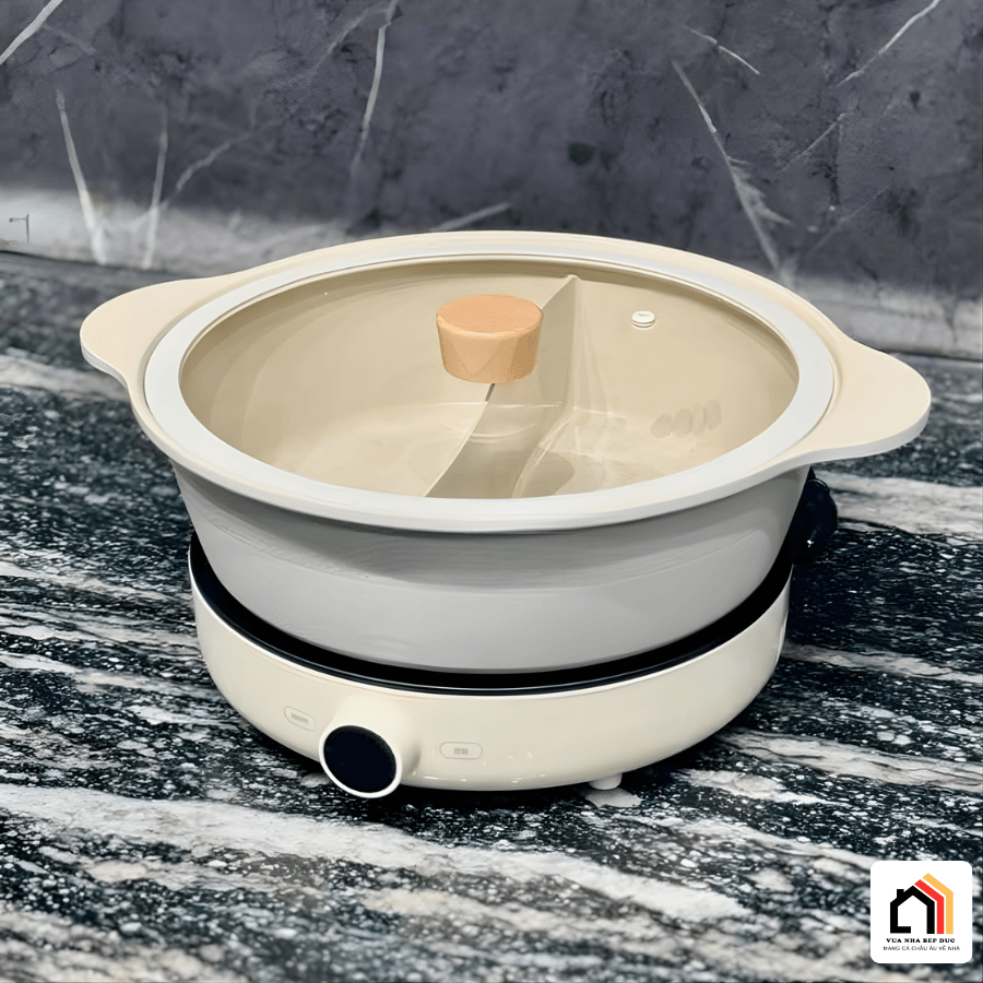 Nồi lẩu 2 ngăn 2LOCK dung tích 6,7L tại Vua Nhà Bếp Đức 02