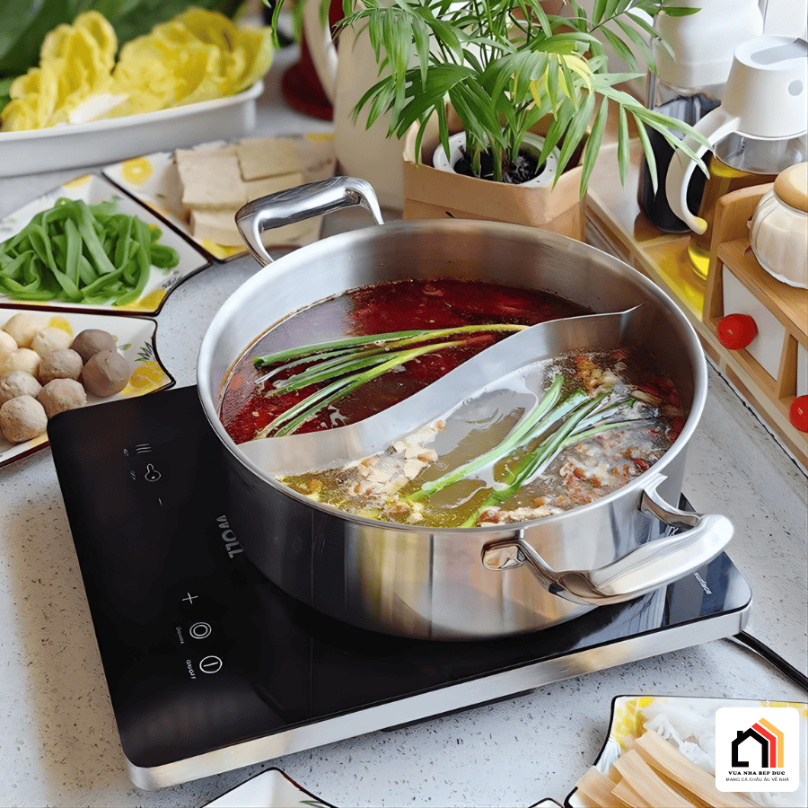 NỒI LẨU 2 NGĂN CHOCKMEN 30CM tại Vua Nhà Bếp Đức 06