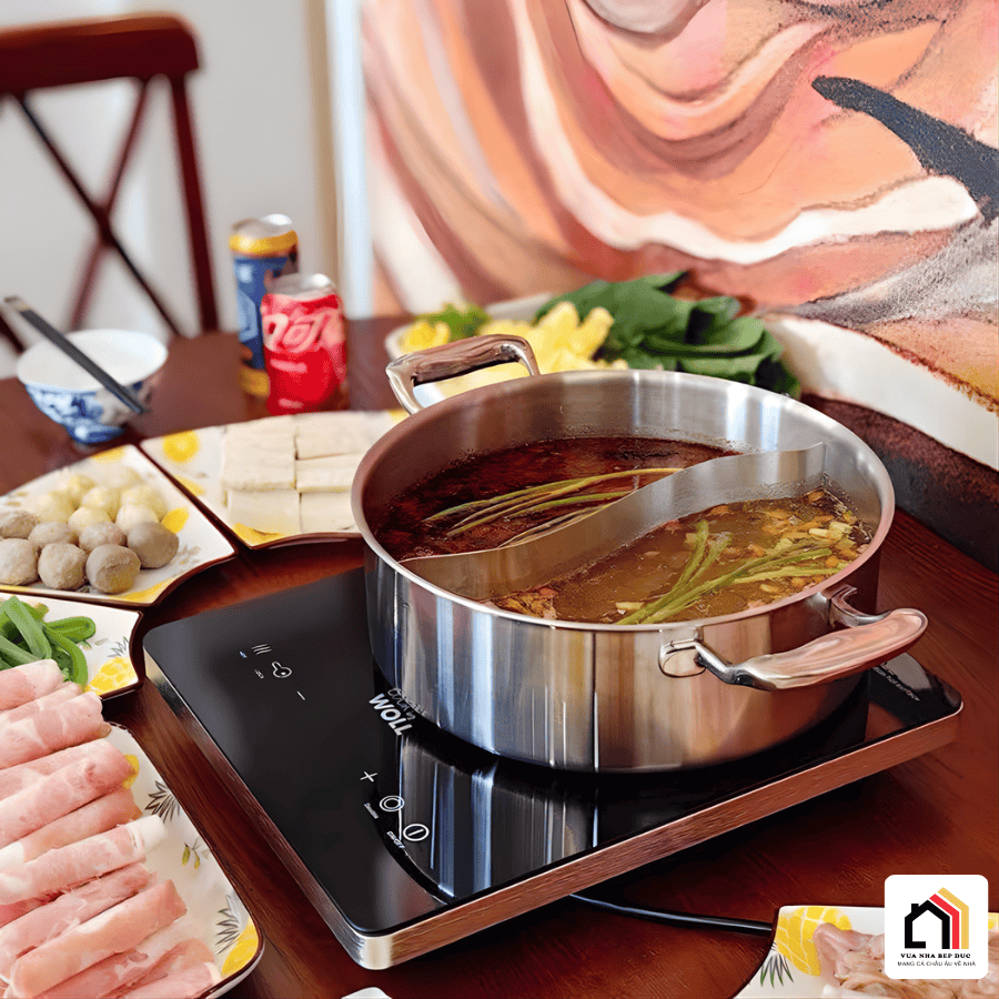 NỒI LẨU 2 NGĂN CHOCKMEN 30CM tại Vua Nhà Bếp Đức 05