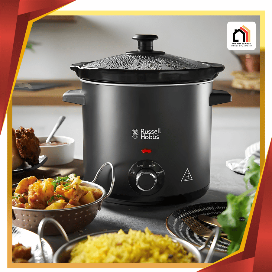 Nồi nấu chậm Russel Hobbs 3,5L Chalkboard - Siêu Sale 2026 tại Vua Nhà Bếp Đức 01