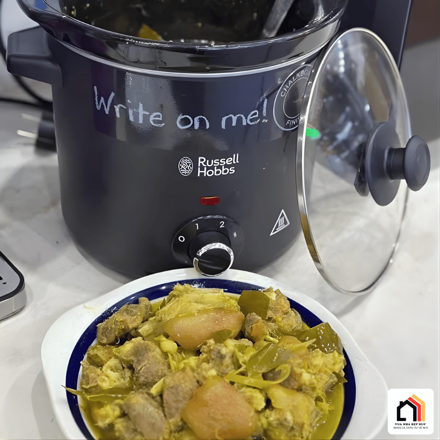 Nồi nấu chậm Russel Hobbs 3,5L Chalkboard - Siêu Sale 2026 tại Vua Nhà Bếp Đức 08
