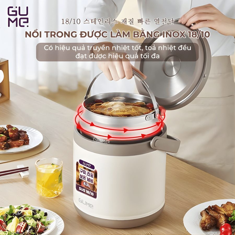 Nồi Ủ Đa Năng Gume Korea GM-2086 - Siêu Sale 2026 tại Vua Nhà Bếp Đức 02
