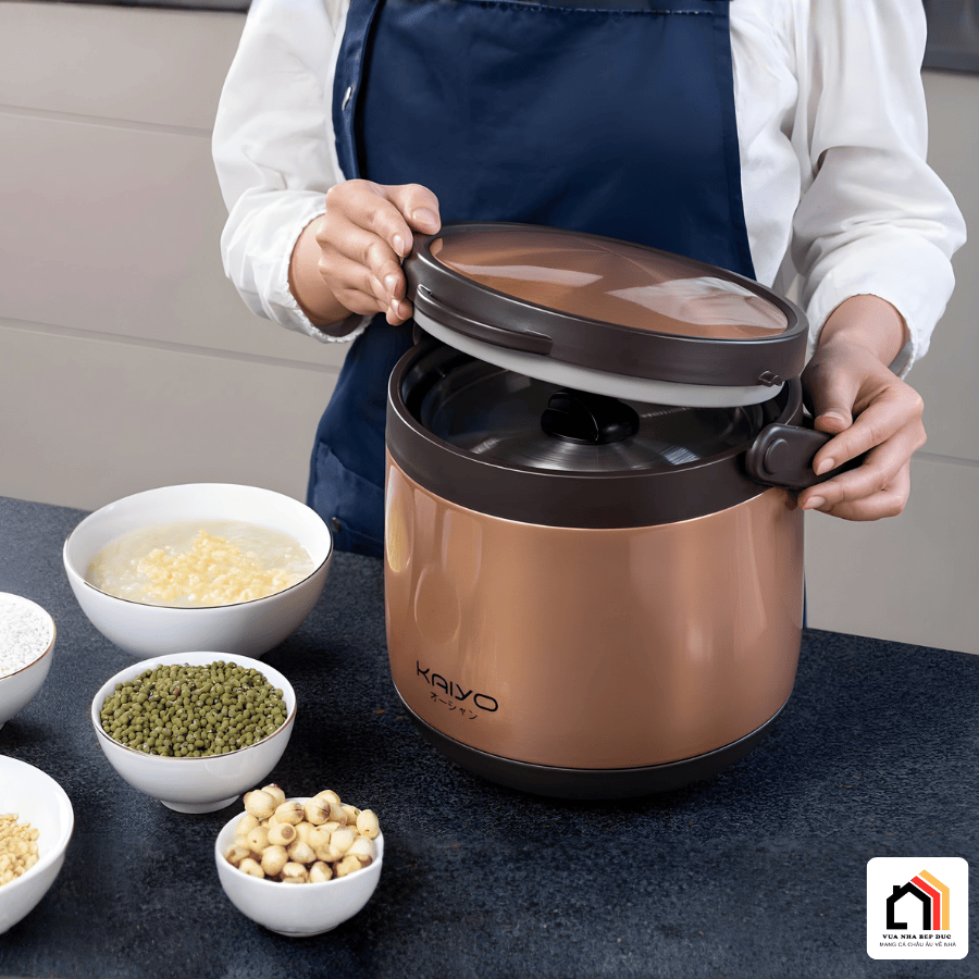 Nồi ủ chân không Kaiyo Nhật Bản 2026 tại Vua Nhà Bếp Đức 07