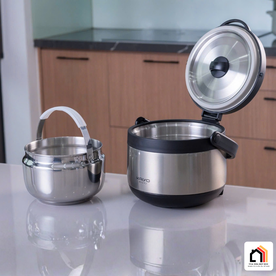 Nồi ủ chân không Kaiyo Nhật Bản 2026 tại Vua Nhà Bếp Đức 09