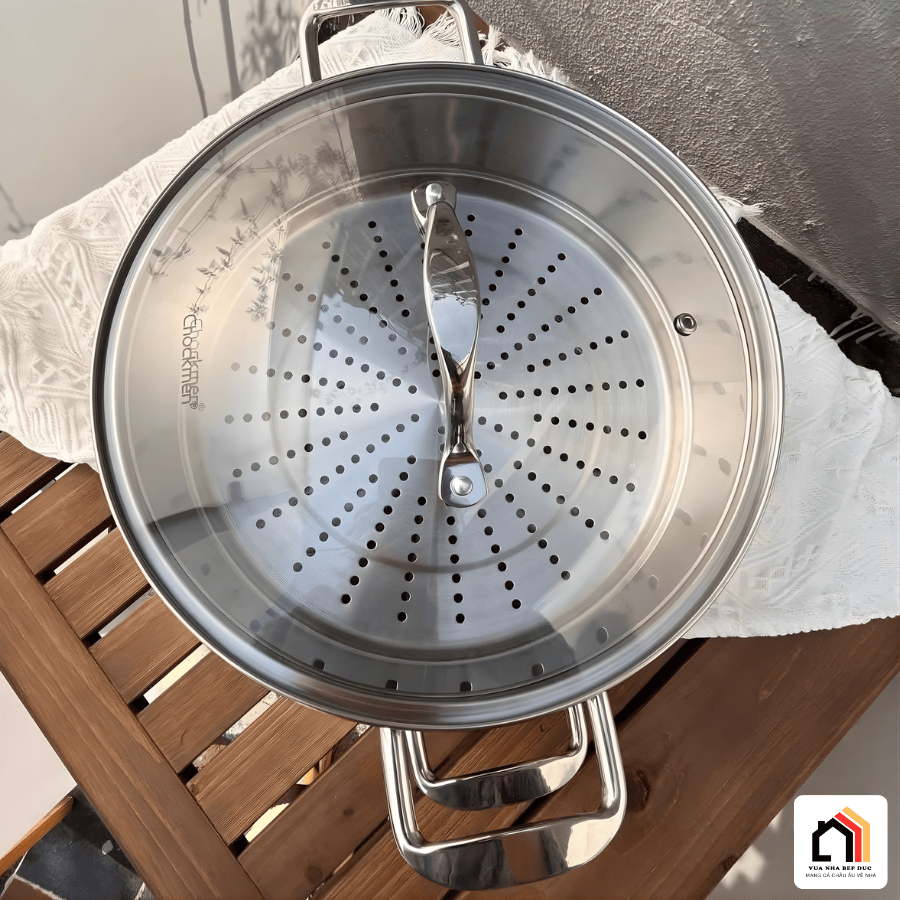 Nồi xửng 2 tầng inox Chockmen tại Vua Nhà Bếp Đức 02