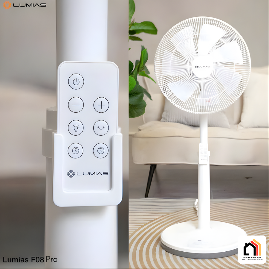 Quạt cây Lumias F08 Pro 28W chính hãng – 7 cấp gió tại Vua Nhà Bếp Đức 09