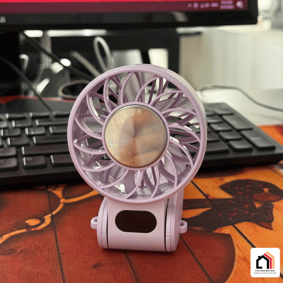 Quạt tích điện cầm tay mini Lumias F3600A tại Vua Nhà Bếp Đức 07