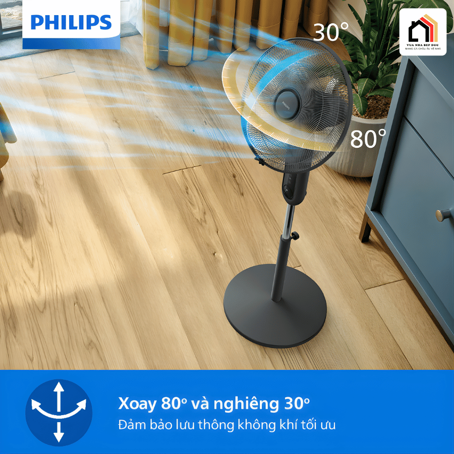 Quạt cây đứng Philips CX1520/01 - Quạt Hiện Đại 2026 tại Vua Nhà Bếp Đức 06