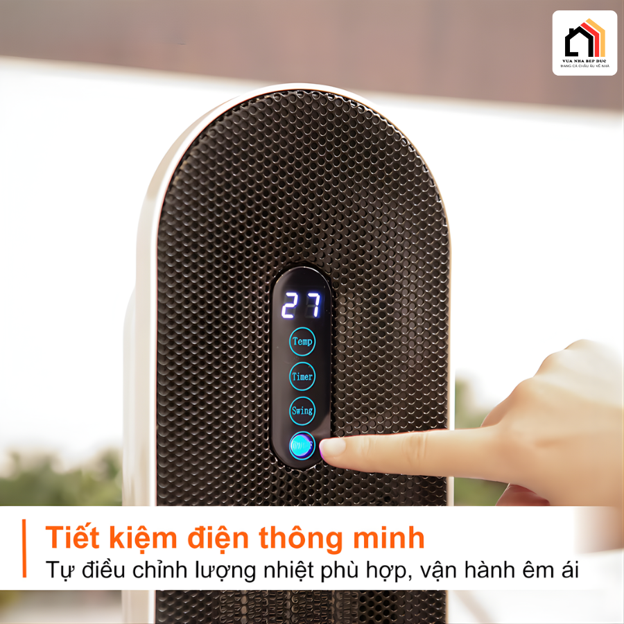 Lumias H08 Pro - Quạt tháp sưởi gốm thế hệ mới 2026 tại Vua Nhà Bếp Đức 08