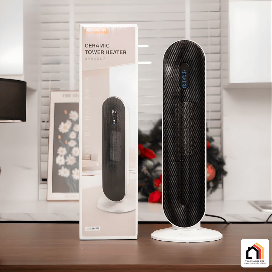 Lumias H08 Pro - Quạt tháp sưởi gốm thế hệ mới 2026 tại Vua Nhà Bếp Đức 09