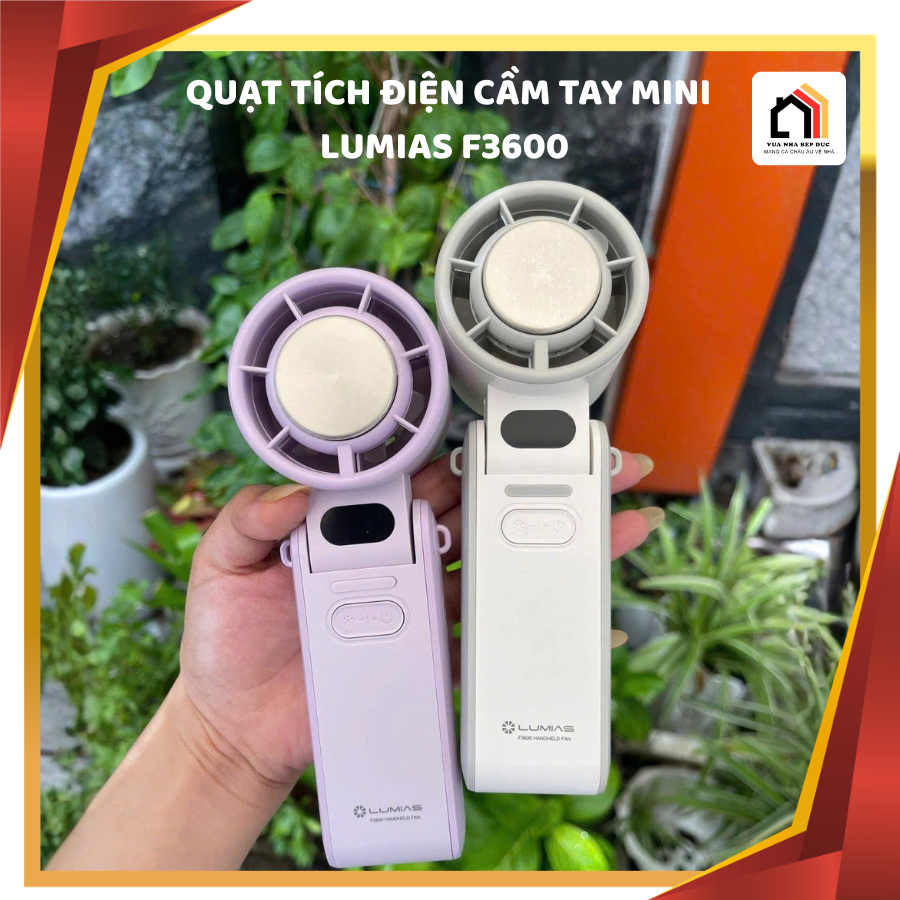 Quạt Cầm Tay Mini Lumias F3600 - Có Chế Độ Làm Lạnh Tức Thì /BH 6T