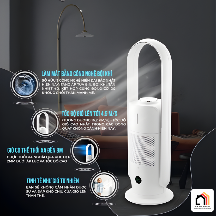 QUẠT LỌC KHÔNG KHÍ BÙ ẨM U ULTTY CR022 tại Vua Nhà Bếp Đức 02