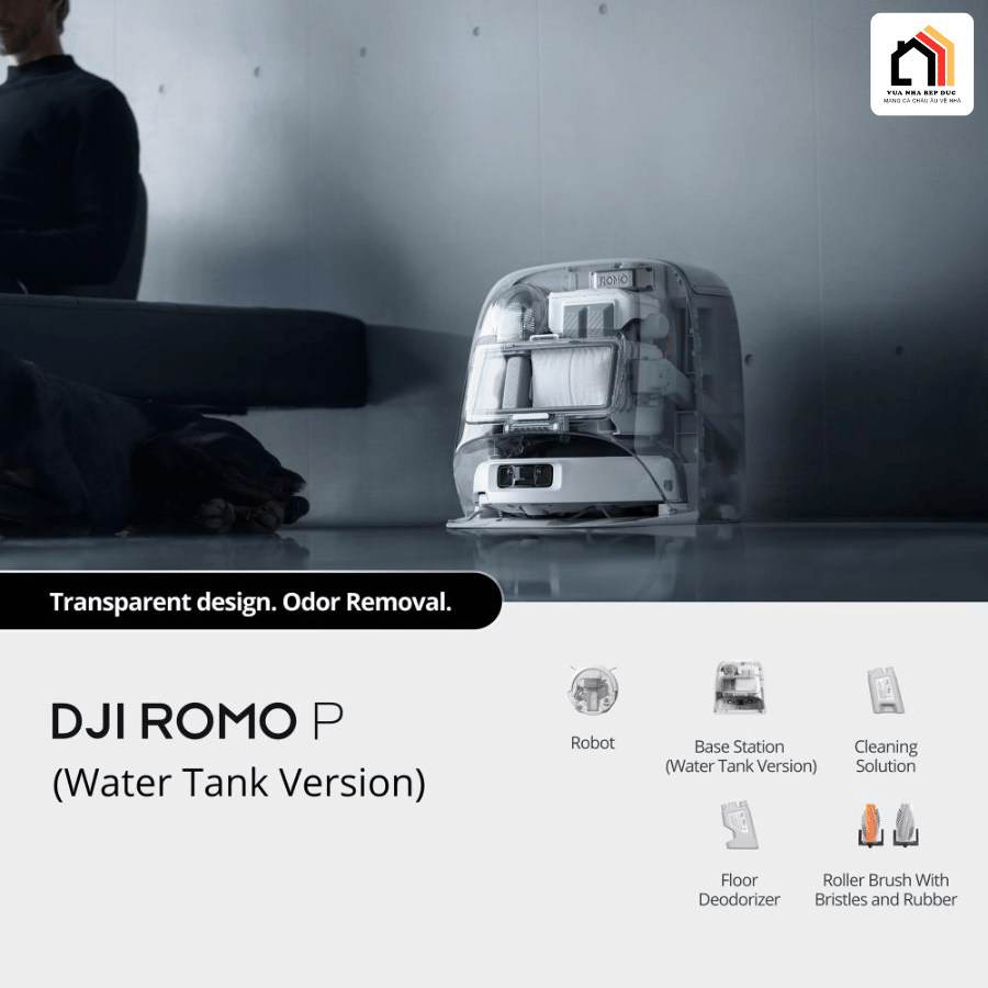 DJI ROMO - Robot Hút Bụi Lau Nhà DJI 2026 tại Vua Nhà Bếp Đức 04