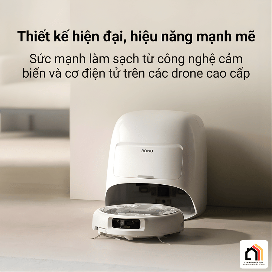 DJI ROMO - Robot Hút Bụi Lau Nhà DJI 2026 tại Vua Nhà Bếp Đức 06
