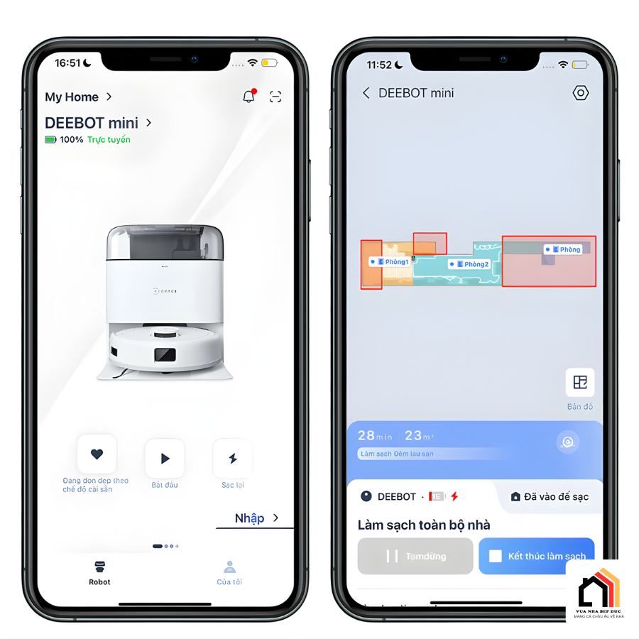 Ecovacs Deebot Mini - Robot hút bụi lau nhà thế hệ mới tại Vua Nhà Bếp Đức 14