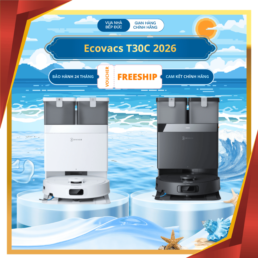 Ecovacs Deebot T30C - Robot Hút Bụi Lau Nhà 2026