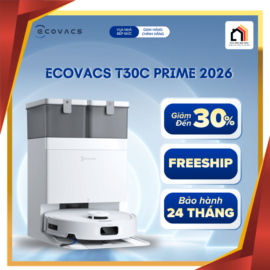 Ecovacs Deebot T30C Prime Omni - Robot Hút Bụi Lau Nhà 2026 tại Vua Nhà Bếp Đức 02