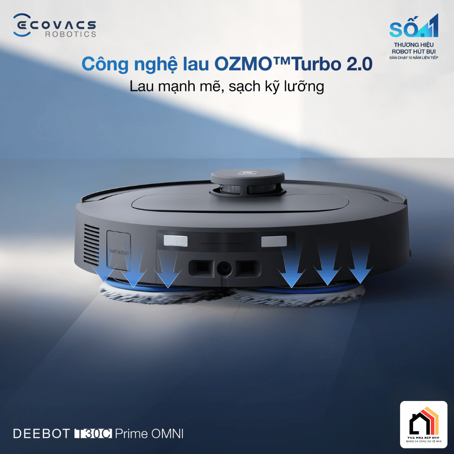 Ecovacs Deebot T30C Prime Omni - Robot Hút Bụi Lau Nhà 2026 tại Vua Nhà Bếp Đức 09