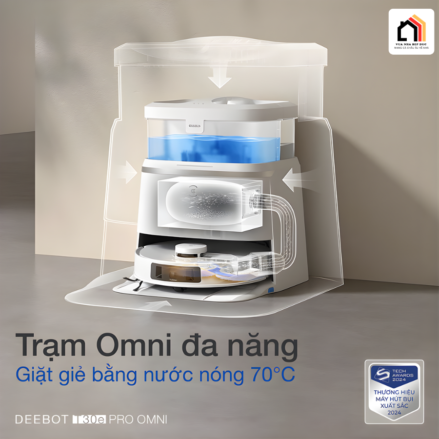 Deebot T30e Pro Omni - Robot hút bụi lau nhà Ecovacs tại Vua Nhà Bếp Đức 07