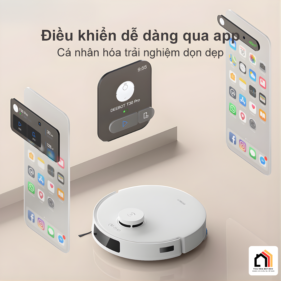 Deebot T30e Pro Omni - Robot hút bụi lau nhà Ecovacs tại Vua Nhà Bếp Đức 09