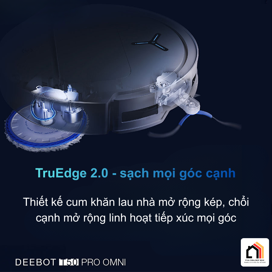 Ecovacs Deebot T50 Pro Omni - Robot hút bụi lau nhà 2026 tại Vua Nhà Bếp Đức 06