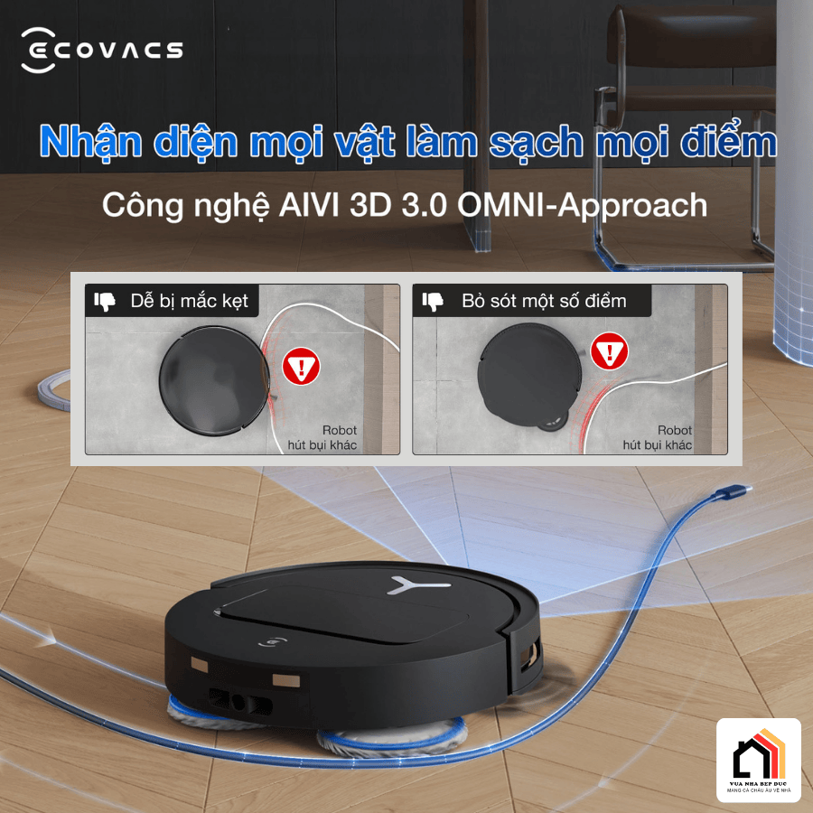 Ecovacs Deebot T50 Pro Omni Gen 2 - Robot hút bụi lau nhà 2026 tại Vua Nhà Bếp Đức 04