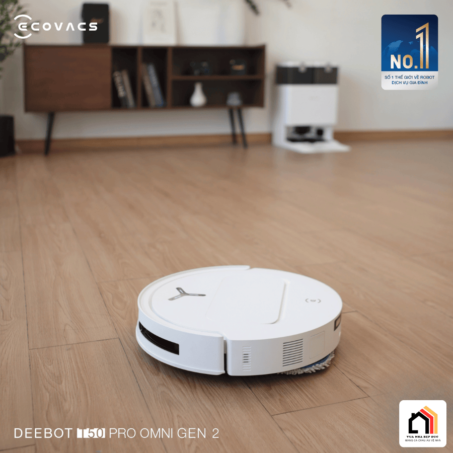 Ecovacs Deebot T50 Pro Omni Gen 2 - Robot hút bụi lau nhà 2026 tại Vua Nhà Bếp Đức 11