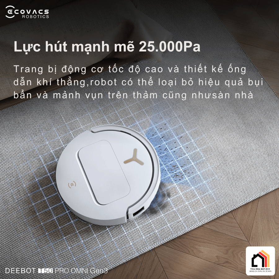 Ecovacs Deebot T50 Pro Omni Gen 3 - Robot Hút Bụi Lau Nhà 2026 tại Vua Nhà Bếp Đức 07