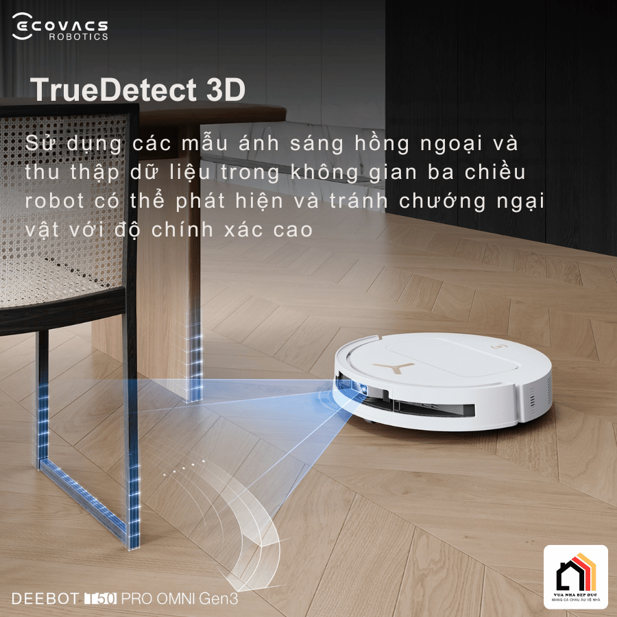 Ecovacs Deebot T50 Pro Omni Gen 3 - Robot Hút Bụi Lau Nhà 2026 tại Vua Nhà Bếp Đức 12