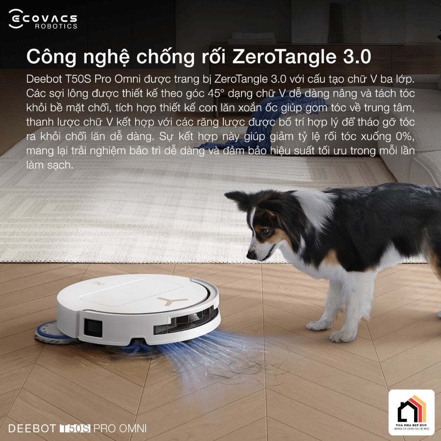 Ecovacs Deebot T50S Pro Omni - Robot Hút Bụi Lau Nhà 2026 tại Vua Nhà Bếp Đức 08