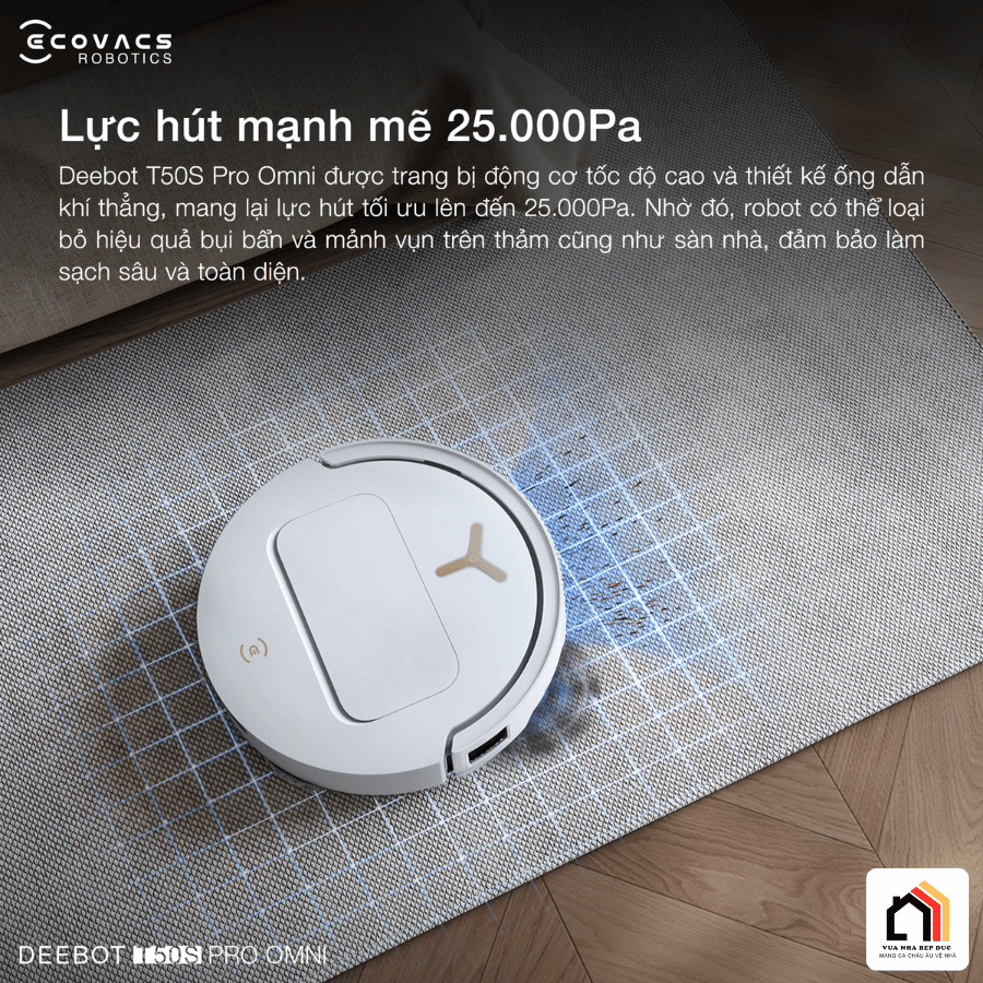 Ecovacs Deebot T50S Pro Omni - Robot Hút Bụi Lau Nhà 2026 01