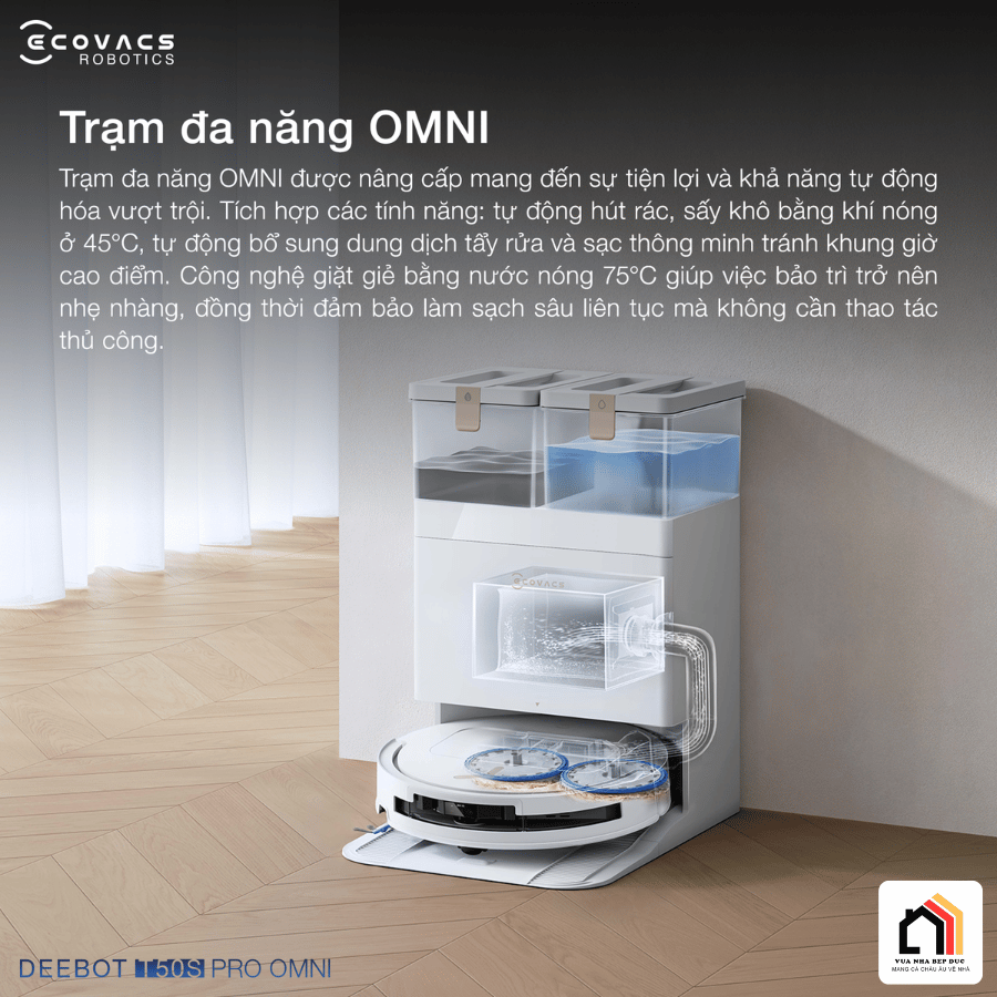 Ecovacs Deebot T50S Pro Omni - Robot Hút Bụi Lau Nhà 2026 02