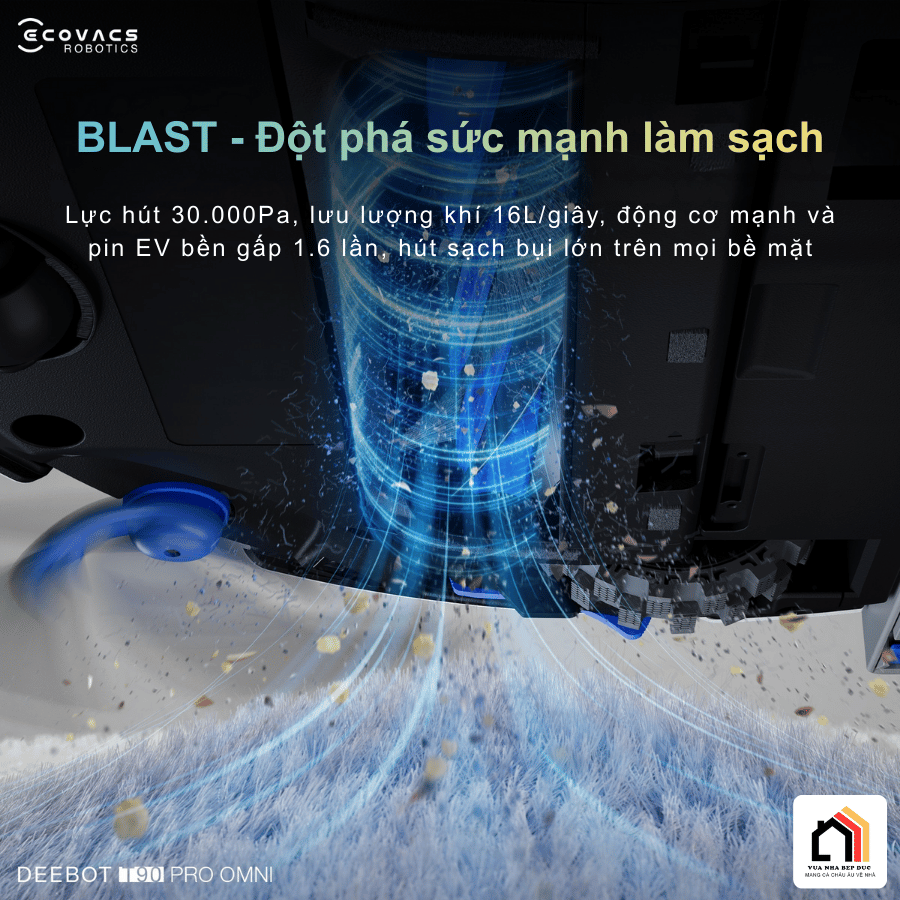 Ecovacs Deebot T90 Pro Omni - Robot hút bụi lau nhà 2026 tại Vua Nhà Bếp Đức 05