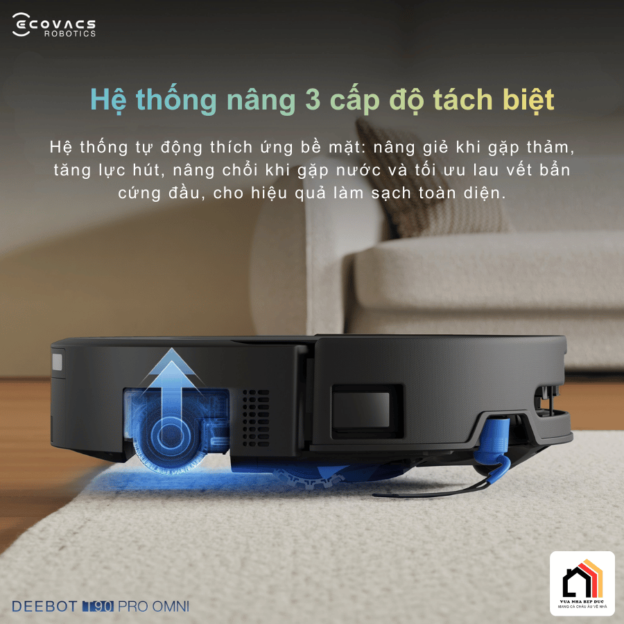 Ecovacs Deebot T90 Pro Omni - Robot hút bụi lau nhà 2026 tại Vua Nhà Bếp Đức 11