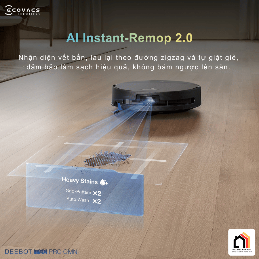 Ecovacs Deebot T90 Pro Omni - Robot hút bụi lau nhà 2026 tại Vua Nhà Bếp Đức 12