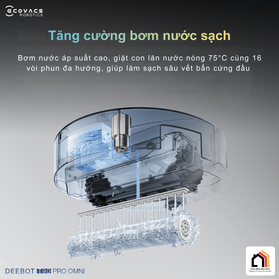 Ecovacs Deebot T90 Pro Omni - Robot hút bụi lau nhà 2026 tại Vua Nhà Bếp Đức 14