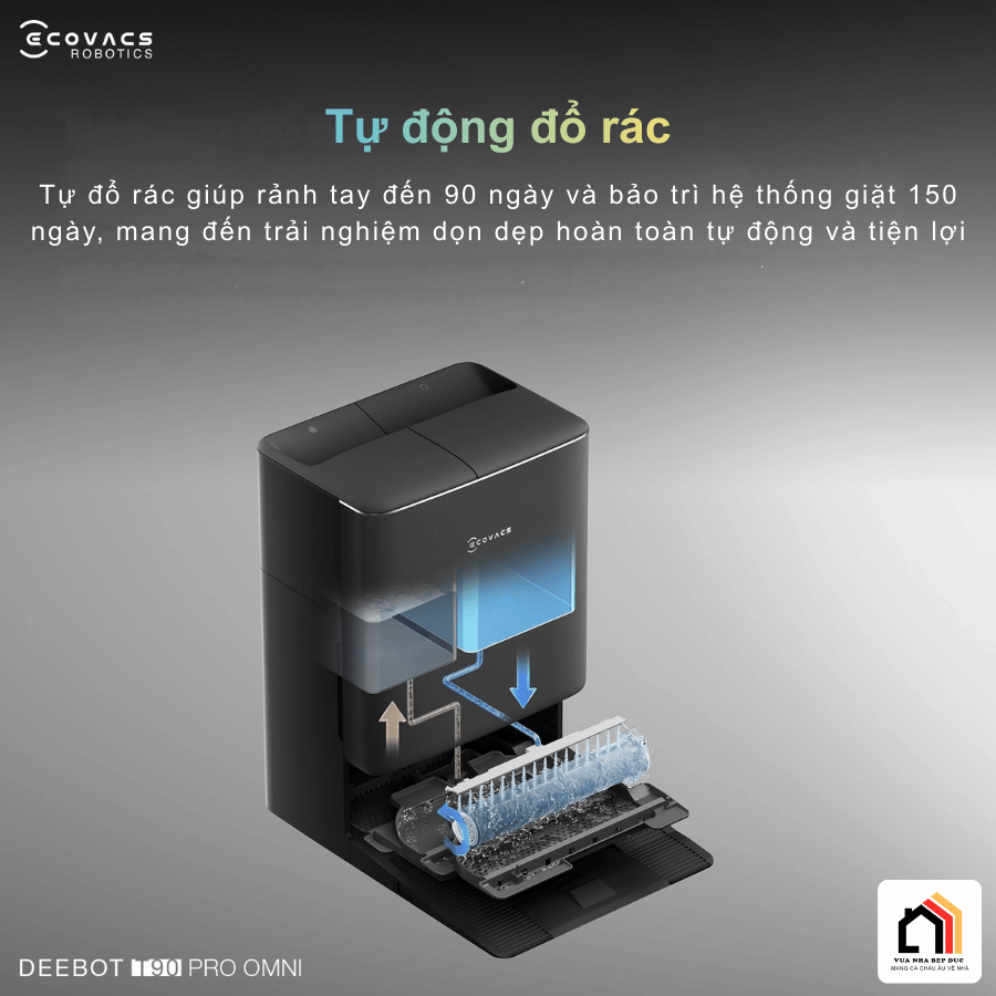 Ecovacs Deebot T90 Pro Omni - Robot hút bụi lau nhà 2026 tại Vua Nhà Bếp Đức 16