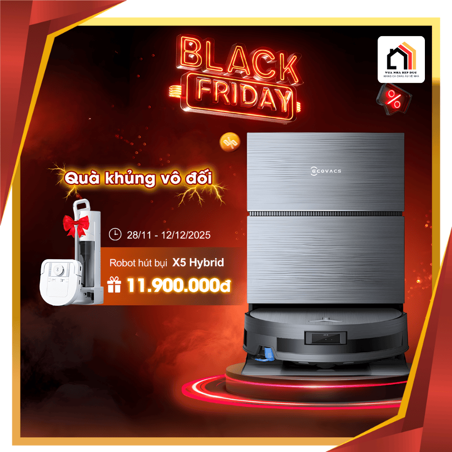 Robot hút bụi lau nhà Ecovacs Deebot X11 Pro Omni tại Vua Nhà Bếp Đức - 01