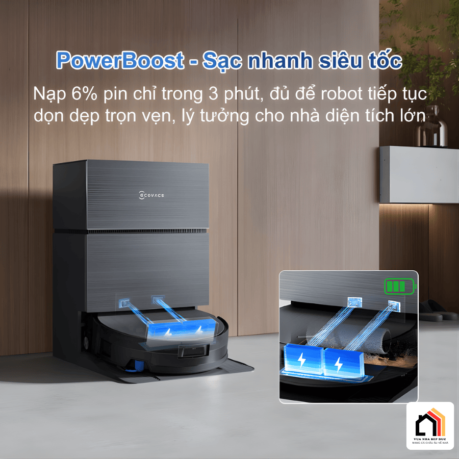 Robot hút bụi lau nhà Ecovacs Deebot X11 Pro Omni tại Vua Nhà Bếp Đức - 08