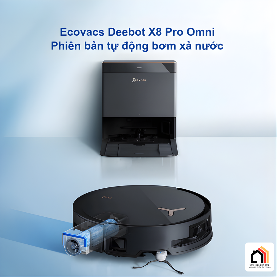 Ecovacs Deebot X8 Pro Omni - Robot hút bụi lau nhà 2026 tại Vua Nhà Bếp Đức 09