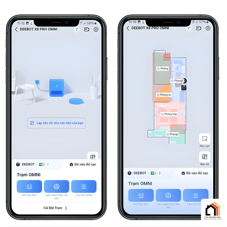 Ecovacs Deebot X8 Pro Omni - Robot hút bụi lau nhà 2026 tại Vua Nhà Bếp Đức 14