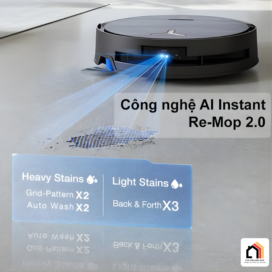 Ecovacs Deebot X9 Pro Omni - Robot hút bụi lau nhà 2026 tại Vua Nhà Bếp Đức 09