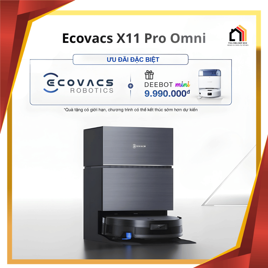 Ecovacs Deebot X11 Pro Omni - Robot Hút Bụi Lau Nhà 2026