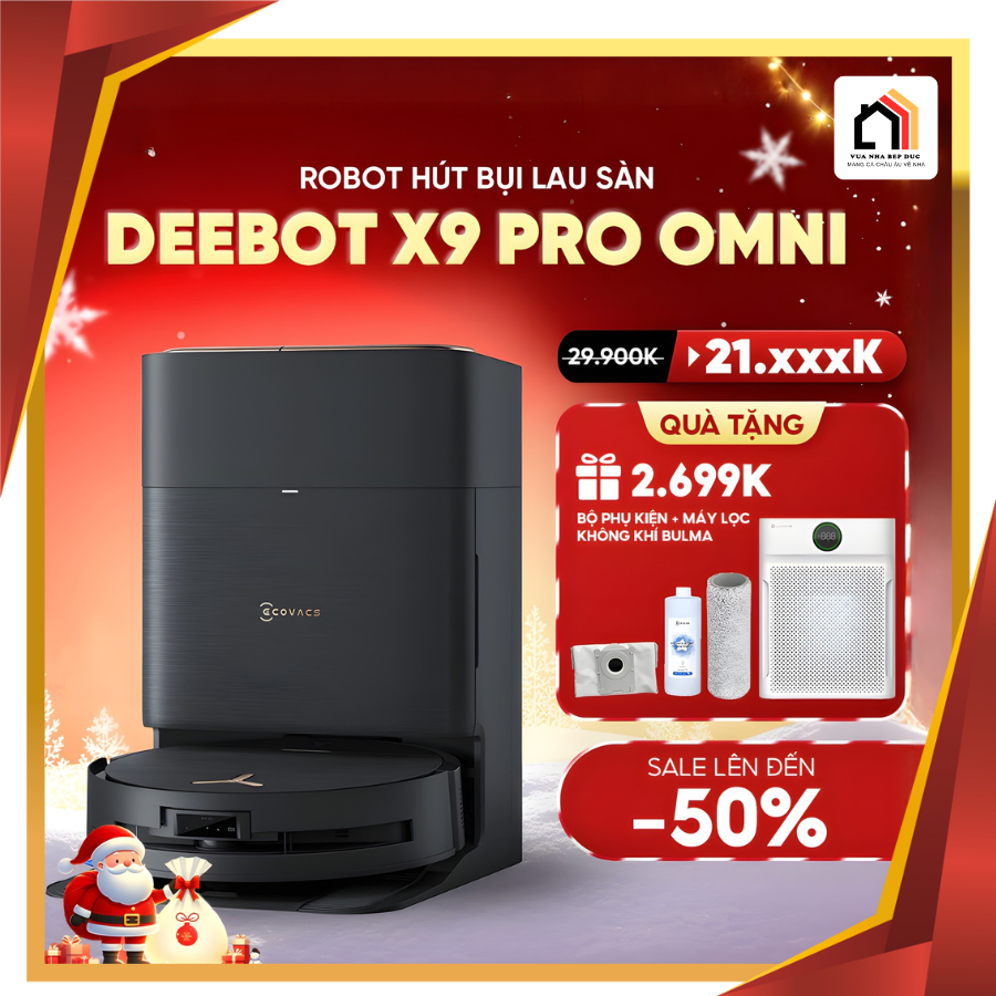 Ecovacs Deebot X9 Pro Omni - Robot Hút Bụi Lau Nhà 2026