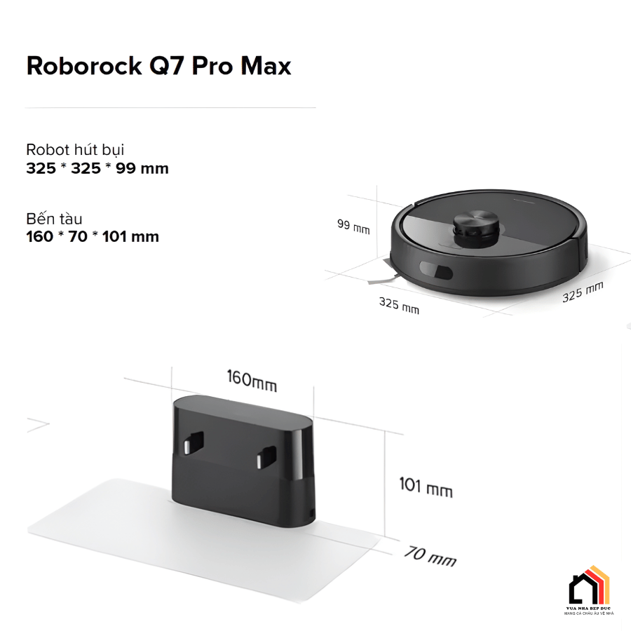 Roborock Q7 Pro Max  - Robot Hút Bụi Lau Nhà 2026 tại Vua Nhà Bếp Đức 13