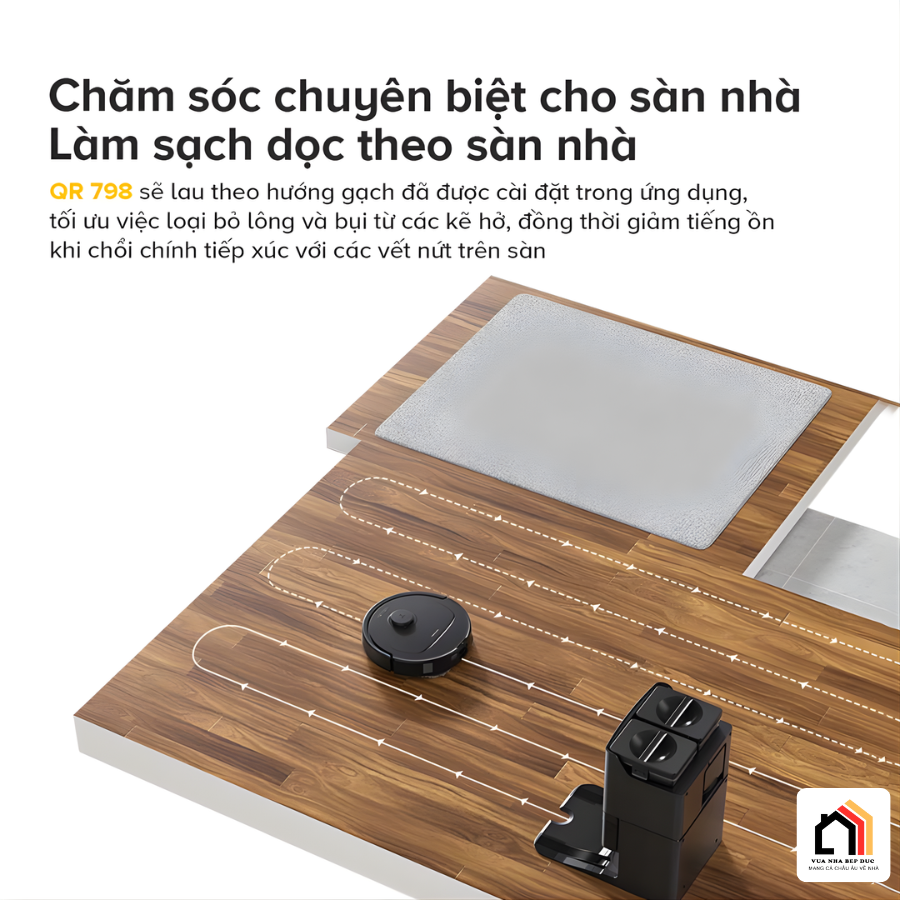 Roborock QR 798 - Robot hút bụi lau nhà 2026 tại Vua Nhà Bếp Đức 09